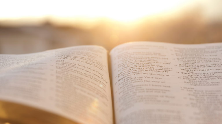 Royalty-Free Stock Photo: An open Bible used to overcome offenses and build resilience.